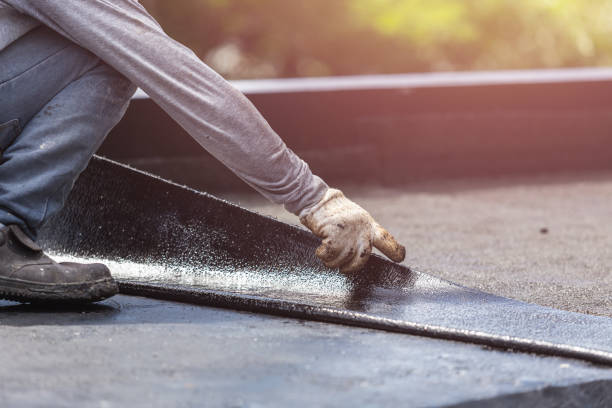 Professional Waterproofing technician working in Owensville, IN
